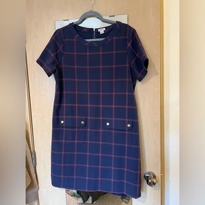 J Crew windowpane Dress